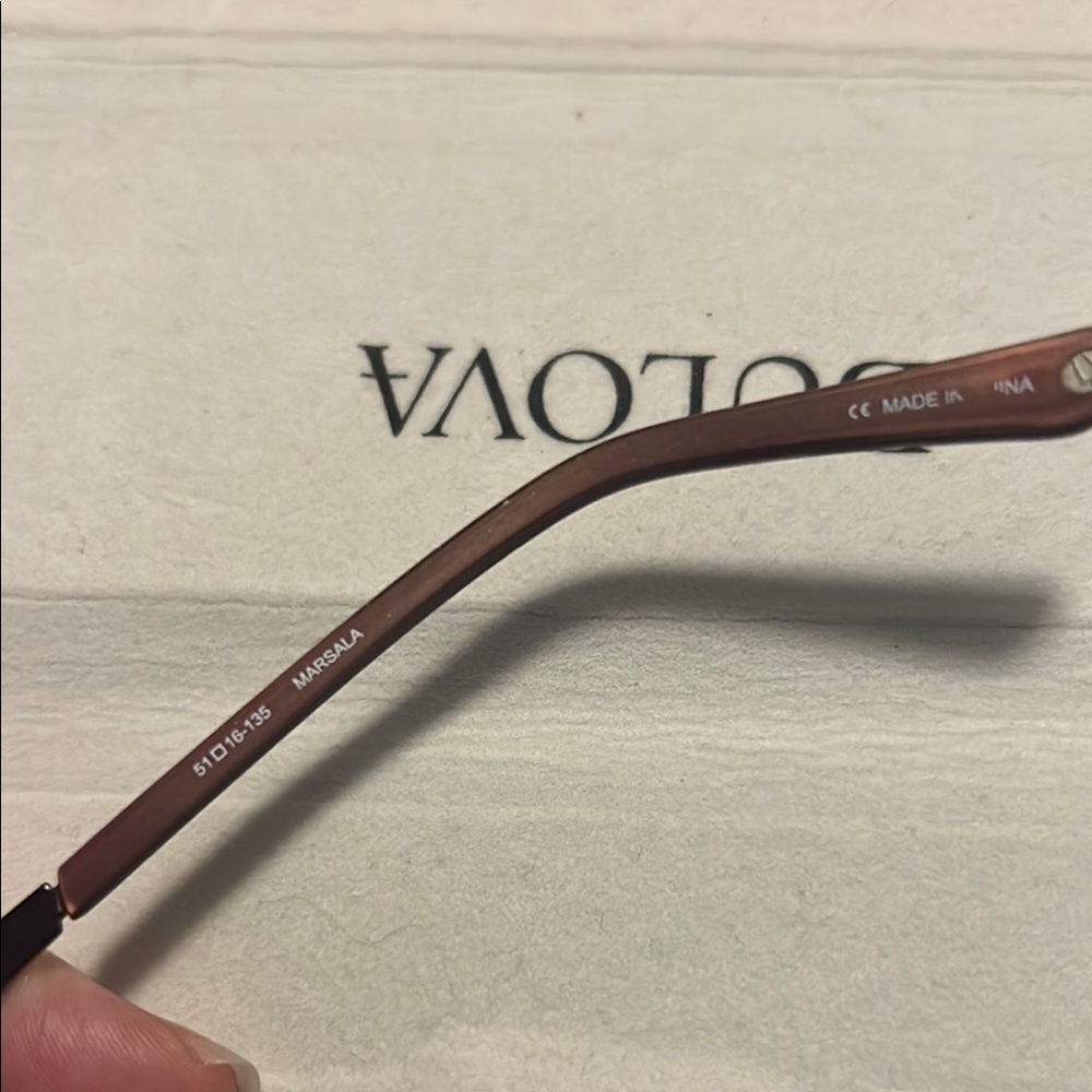 Bulova Red Glasses Classic Rectangular Design Fra… - image 4